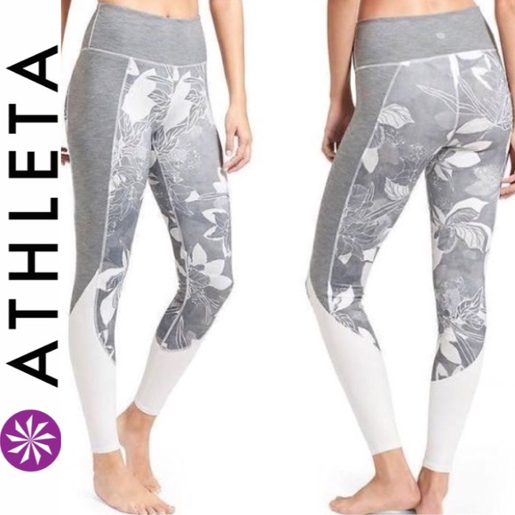 Athleta Pants - Athletes Floral Crop Pants